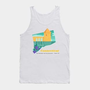 USA State of Connecticut Psalm 2:8 - My Inheritance and possession Tank Top